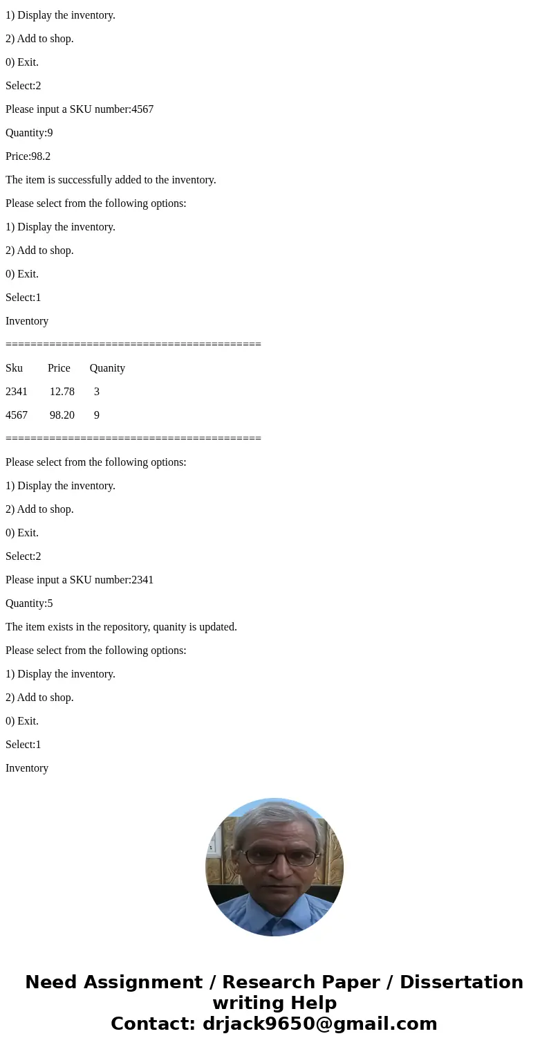 In thisworkshop, you are going to use a C structuretype to represent anItemof an inventory. Apersonis able to viewthe inventory, add an item to the inventory, a In thisworkshop, you are going to use a C structuretype to represent anItemof an inventory. Apersonis able to viewthe inventory, add an item to the inventory, a