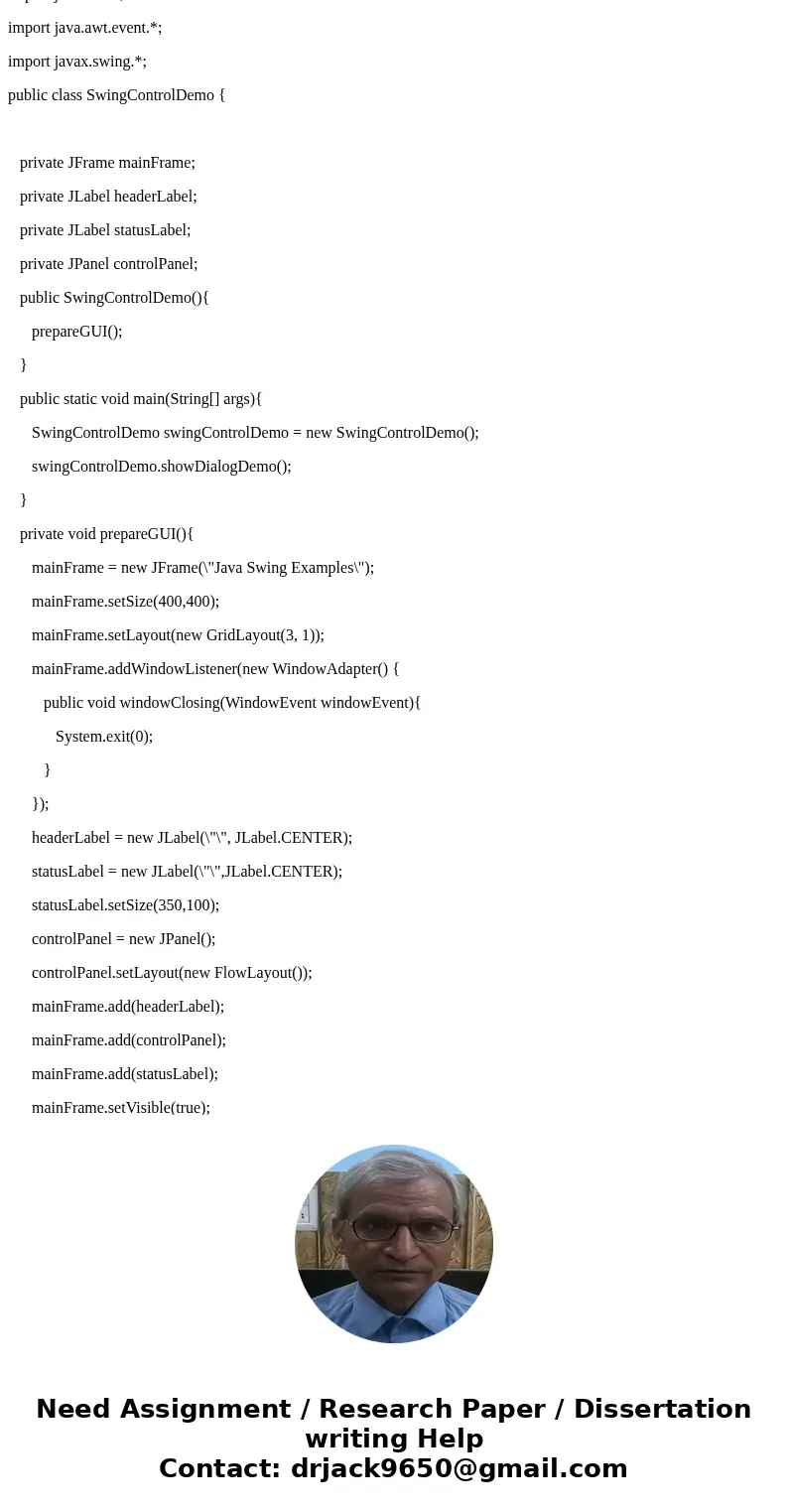 Java examples of each and defeintions 5. Strings Basic methods and operations. 6. Math Hint: random() 7. Scanner Demo the Scanner class. 8. JOptionPane Demo the