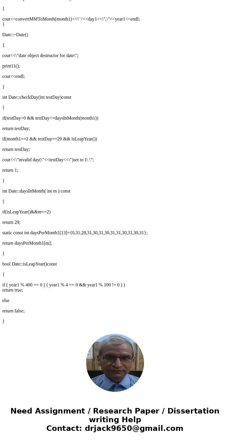  Please make a comment for all the codes Or explain this program code!! //Date.h #ifndef DateFormat #define DateFormat #include <string> using std::string