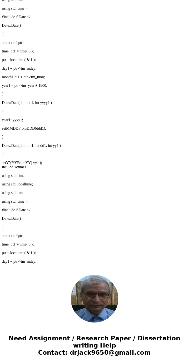  Please make a comment for all the codes Or explain this program code!! //Date.h #ifndef DateFormat #define DateFormat #include <string> using std::string