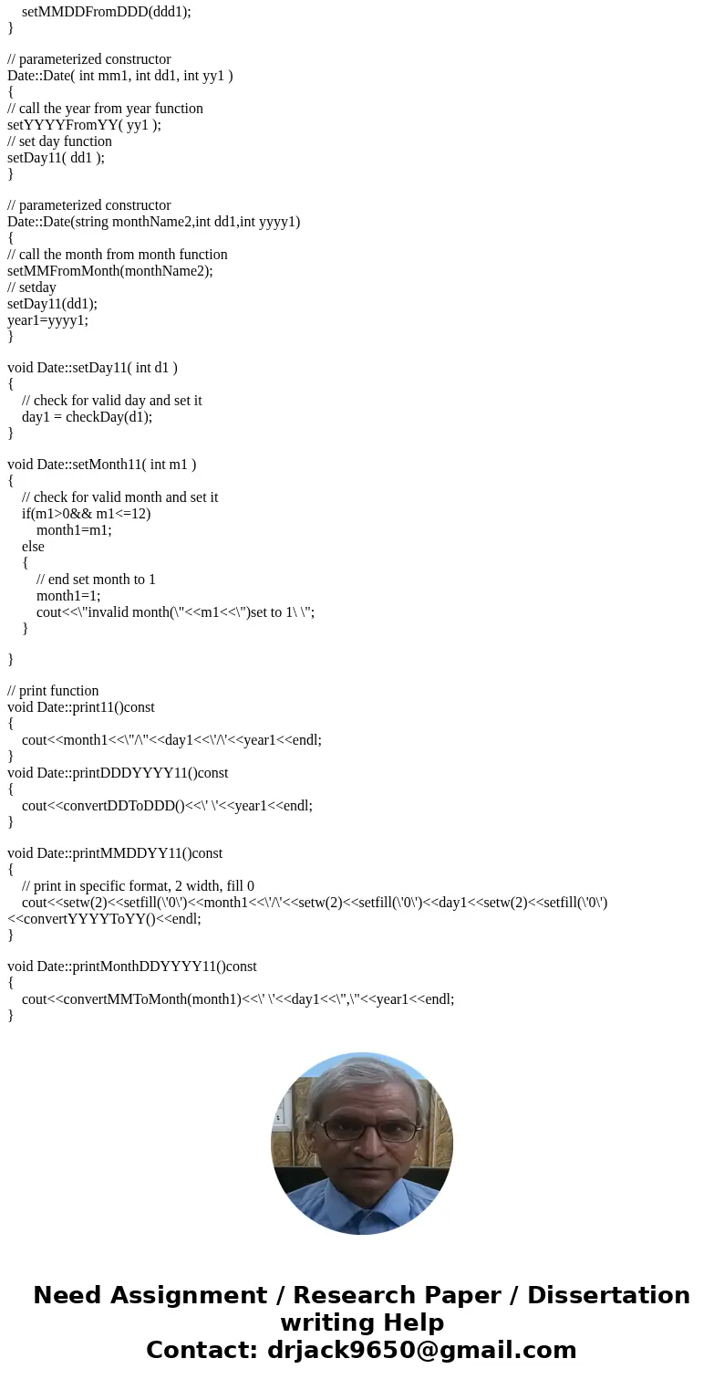  Please make a comment for all the codes Or explain this program code!! //Date.h #ifndef DateFormat #define DateFormat #include <string> using std::string
