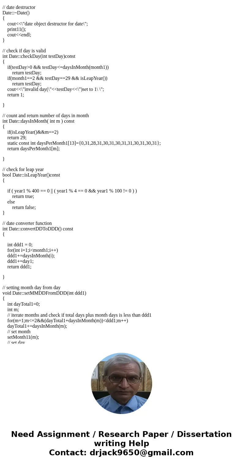  Please make a comment for all the codes Or explain this program code!! //Date.h #ifndef DateFormat #define DateFormat #include <string> using std::string