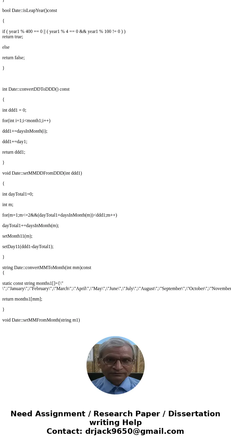  Please make a comment for all the codes Or explain this program code!! //Date.h #ifndef DateFormat #define DateFormat #include <string> using std::string
