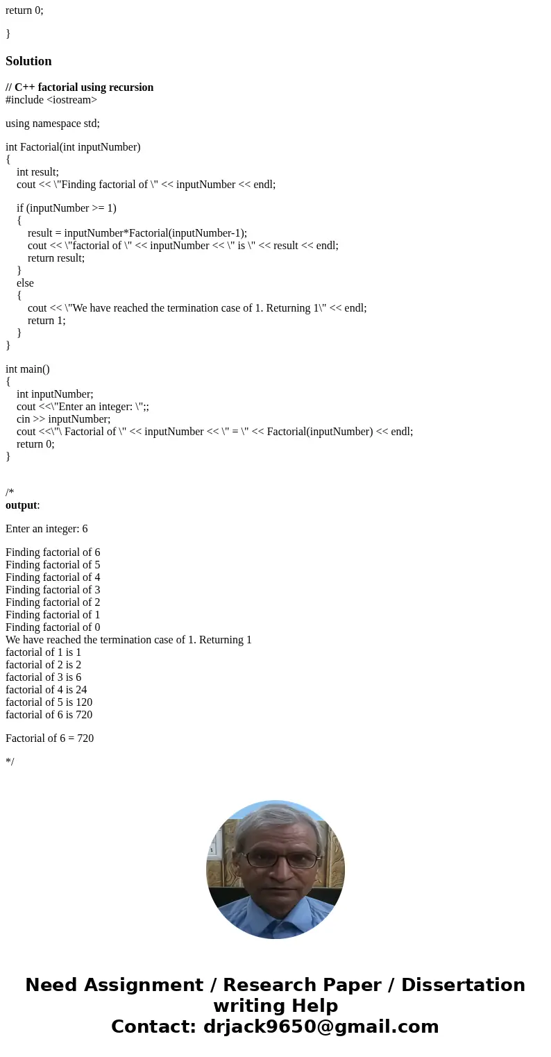Please use c++, cpp write this code. Recursion Vs Iteration, Fibonacci series using Recursion, Write a Code to generate Factorial using Recursion. #include < Please use c++, cpp write this code. Recursion Vs Iteration, Fibonacci series using Recursion, Write a Code to generate Factorial using Recursion. #include <