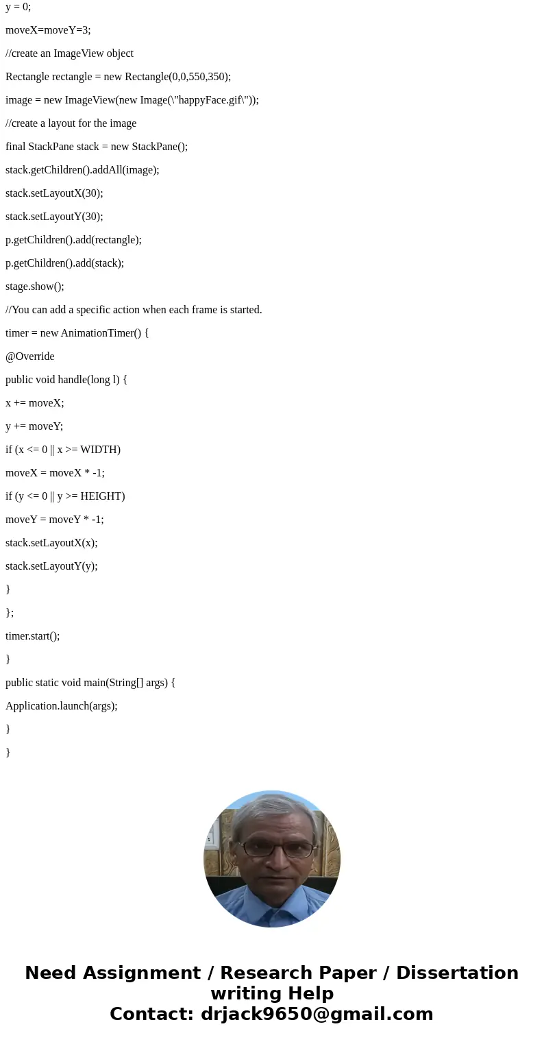 #Please use Javafx not awt. Modify the the following source code so that when the mouse is clicked within 30 pixels of the middle of the smiley face it changes  #Please use Javafx not awt. Modify the the following source code so that when the mouse is clicked within 30 pixels of the middle of the smiley face it changes