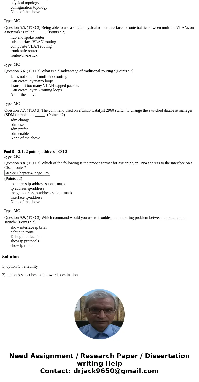  Question 1.1. (TCO 3) This network appears to be working most of the time but lately it becomes slower and slower as new end devices and applications come onli