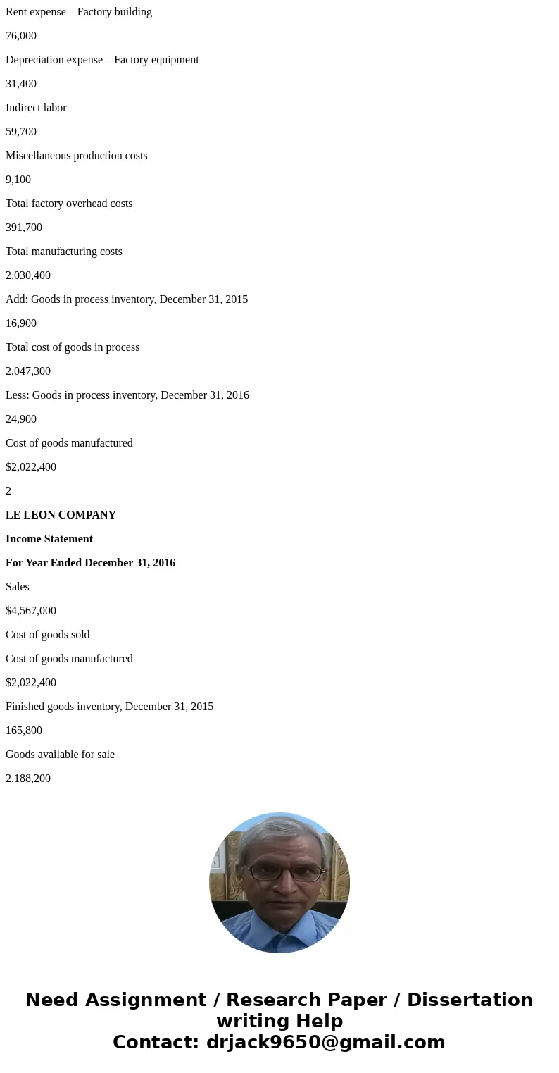  Required information Problem 14-3A Schedule of cost of goods manufactured and income statement; inventory analysis LO P2, A1 The folowing Nnformaion apples to 