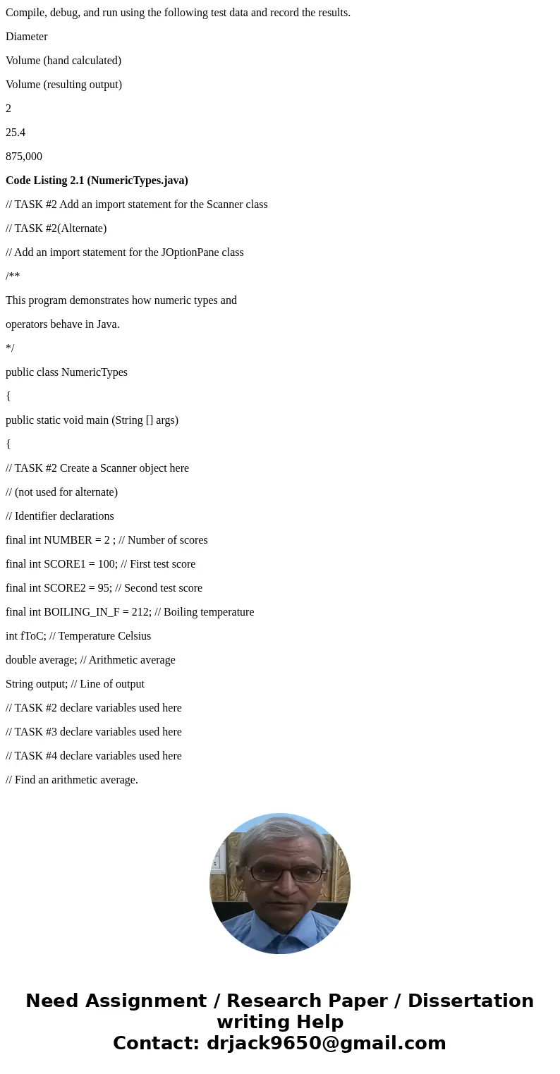 Task #1 Correcting Logic Errors in Formulas Copy and compile the source file NumericTypes.java, run the program, and observe the output. Some of the output is i Task #1 Correcting Logic Errors in Formulas Copy and compile the source file NumericTypes.java, run the program, and observe the output. Some of the output is i