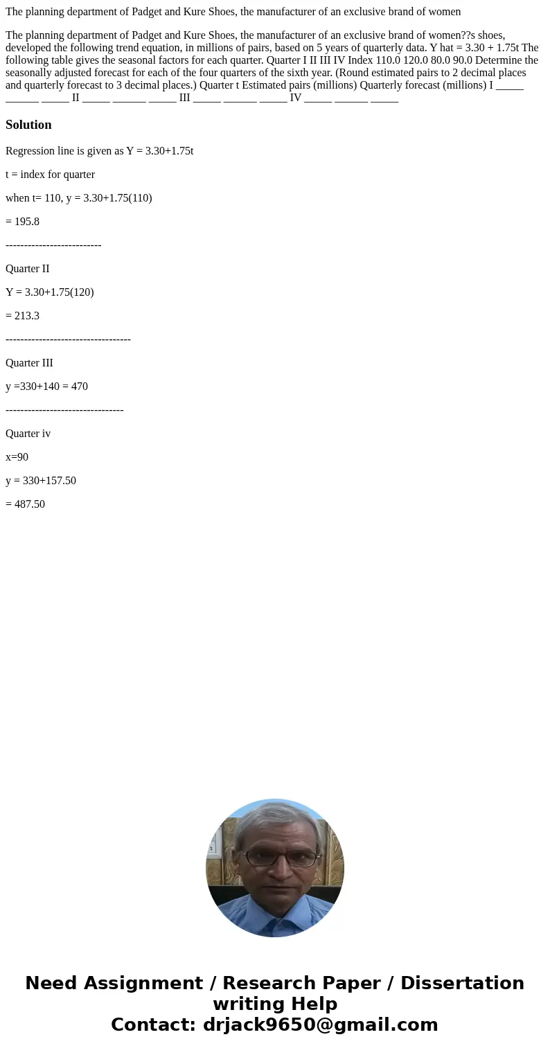 The planning department of Padget and Kure Shoes, the manufacturer of an exclusive brand of women The planning department of Padget and Kure Shoes, the manufact The planning department of Padget and Kure Shoes, the manufacturer of an exclusive brand of women The planning department of Padget and Kure Shoes, the manufact