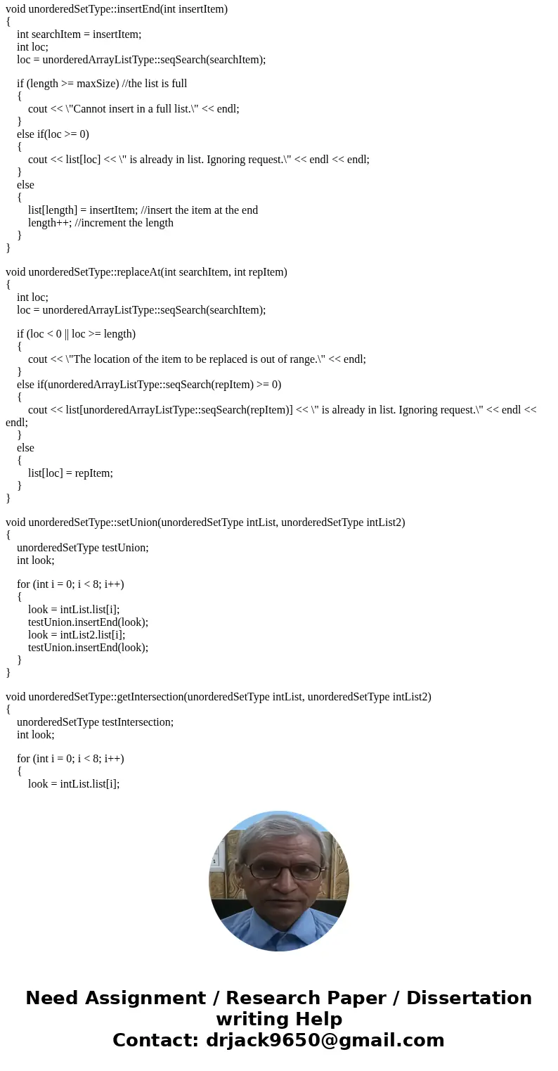 (Unordered Sets) As explained in this chapter, a set is a collection of distinct elements of the same type. Design the class unorderedSetType, derived from the  (Unordered Sets) As explained in this chapter, a set is a collection of distinct elements of the same type. Design the class unorderedSetType, derived from the