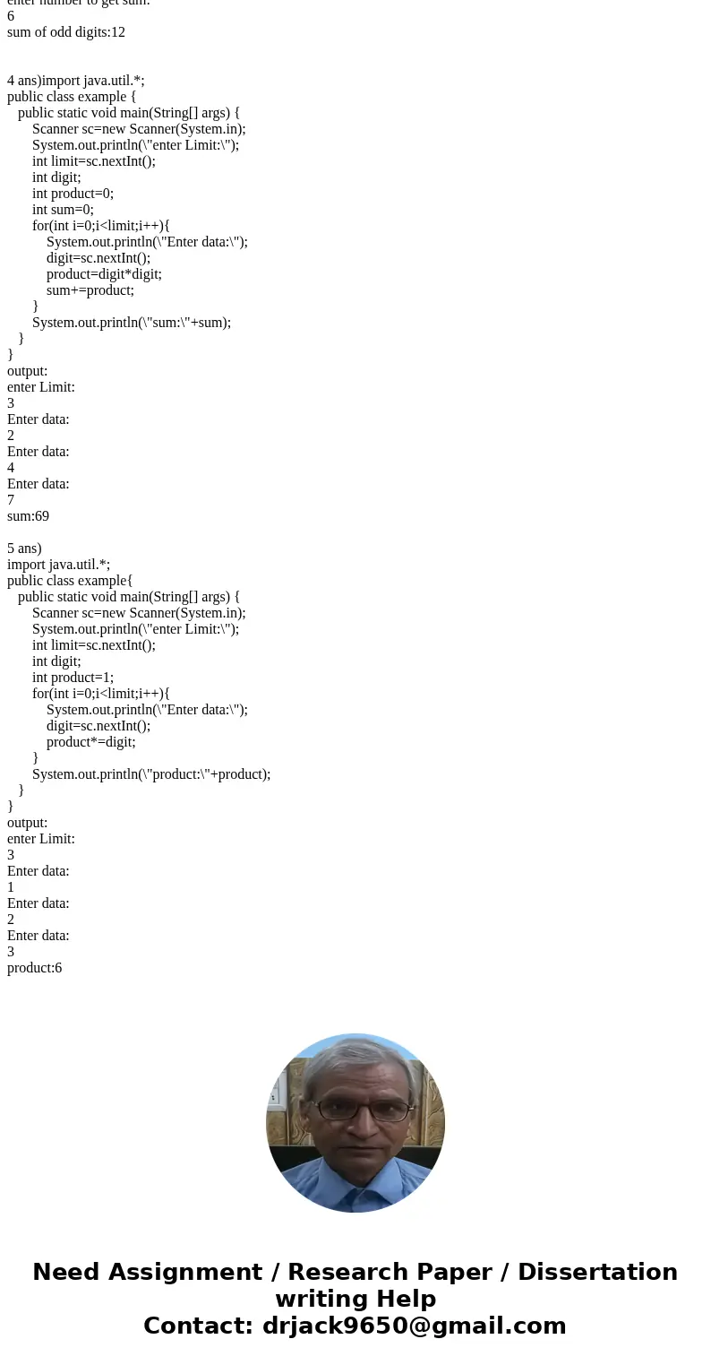  Using a for loop, write a program for each of the following problems: a) Display the message \